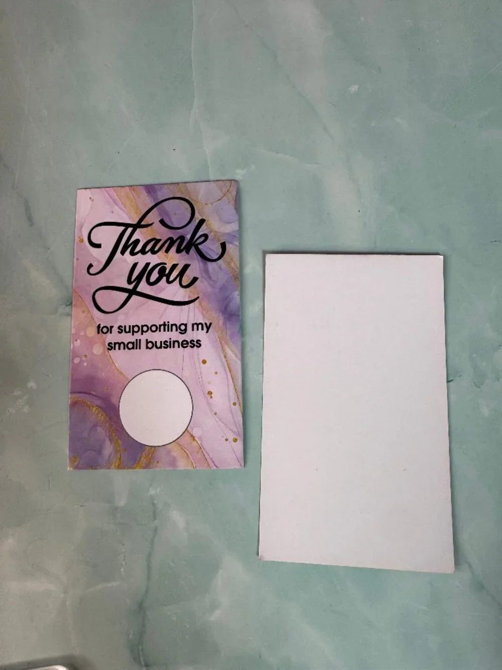 ★ 50 Thank You Scratch-Off Cards Small Business Customer Appreciation, n.  Nm